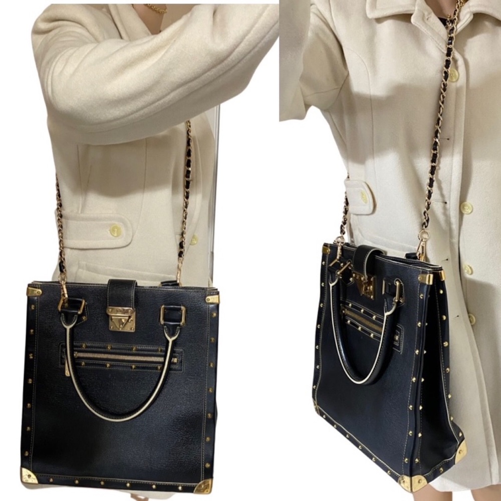 💎✨ RARE SUHALI  ✨💎 TRUNKS Louis Vuitton GOAT LEATHER TOTE